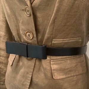 Gap Bow Black Leather Belt